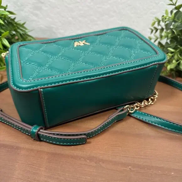 Anne Klein Quilted Double Zip Crossbody Bag - Picture 6 of 10